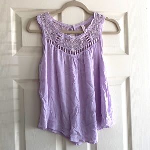 Lavender top. Size S